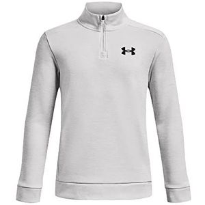 Under Armour Armourfleece 1/4 rits sweatshirt Halo Grey, XS voor kinderen, Halo Grijs, XS