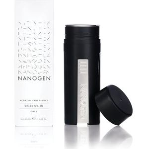 Nanogen Haar Verdikking Fibres Grijs 30g