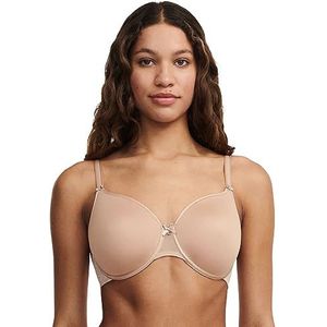 Chantelle C MAGNIFIQUE | BH met gevormde beugel zeer omhullend comfort en optimale grip | onzichtbaar ondersteuningseffect & minimaliserende beha | dameslingerie | van 85C tot 105I, NUDE, 95D