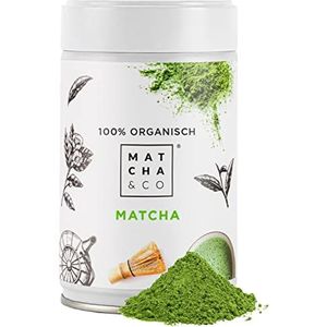 100% biologische Matcha-thee 80g [Ceremoniële graad]. Biologisch groen theepoeder uit Japan. Biologische Matcha-thee. 100% natuurlijke Matcha groene thee