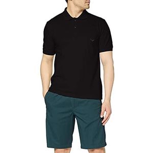Trigema Poloshirt voor heren met borstzak, zwart, 5XL