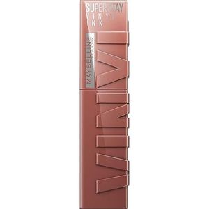 Maybelline New York Super Stay Vinyl Ink, vloeibare lippenstift, vloeibare lippenstift met 16 uur houvast en glanzende afwerking, nr. 120 Punchy, 4,2 ml
