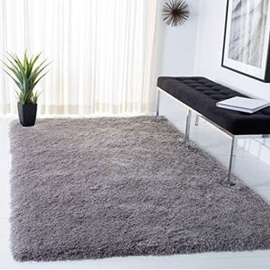 Safavieh Shaggy tapijt, SG256, handgetuft polyester en microvezel SG256 60 X 91 cm zilver