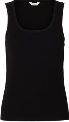 Selected - Anna - Mouwloos T-shirt - V-hals - Slim Fit - Biologisch Katoen