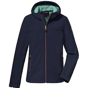 killtec meisjes Softshelljack met capuchon KOW 194 GRLS SFTSHLL JCKT, dark navy, 116, 38507-000