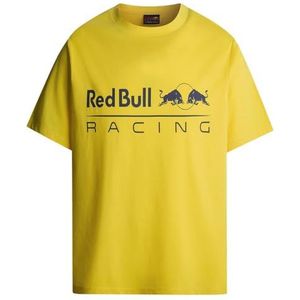 Red Bull Racing Logo Driver Tee T-shirt Met Korte Mouwen Geel L Man