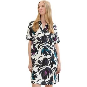TOM TAILOR Damesjurk, 35285 - donkerblauw bloemendesign, 36