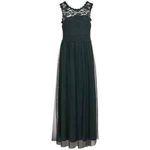 Vila Vilynnea Maxi Dress/Su-Noos maxi-jurk voor dames, Ponderosa Pine/Detail: elastisch, 42
