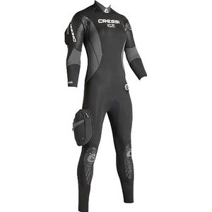 Cressi Dames halfdroog pak Ice, zwart-zwart/grijs, L/maat 4