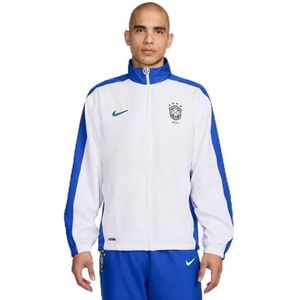 Nike Jas Brasil heren Reissue Trk Jkt, Wit/Lyon Blauw/Lyon Blue, FZ6681-100, XL