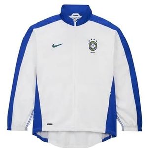 Nike Jas Brasil heren Reissue Trk Jkt, Wit/Lyon Blauw/Lyon Blue, FZ6681-100, XL