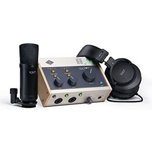 Universal Audio Volt 276 Studio Pack met USB-interface, microfoon, koptelefoon en essentiële audiosoftware voor opname, podcasting en streaming