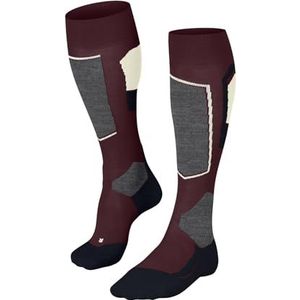 FALKE - SK4 Advanced W - Skisokken - Rood Merlot - 1 paar - Wol - Functioneel Materiaal