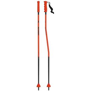 ATOMIC REDSTER GS JR Skistokken - lengte 90 cm - skistokken voor kinderen in rood - betrouwbare 4 x aluminium skistok - stokken met gebogen schacht - ergonomische JR handgreep op de stok