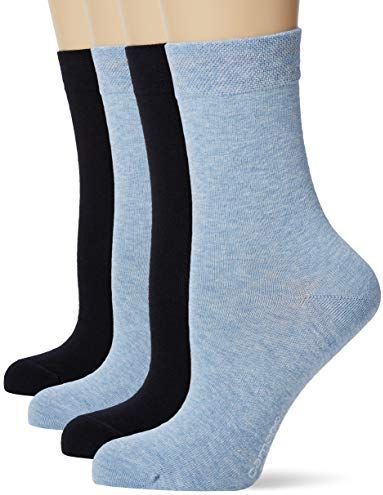 camano - Sokken - Lichtblauw / Zwart - 4 Pack