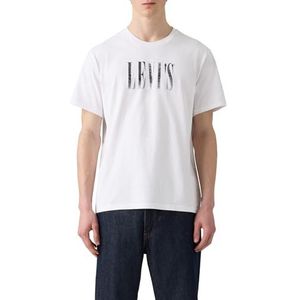 Levi's - T-shirt - Wit - Korte Mouwen - Ronde Hals - Relaxed Fit