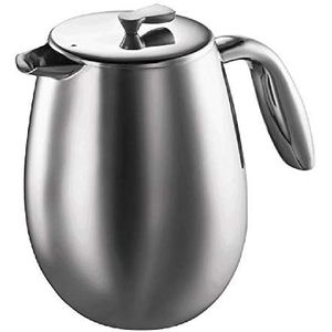 Bodum - COLUMBIA French press Stainless Steel - 12 cup, 1,5 L - Mat Crome