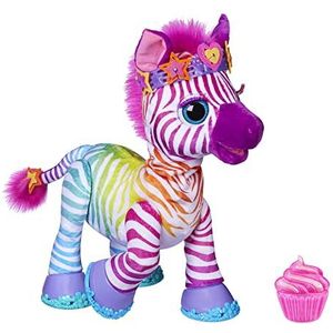 FurReal Zenya, Mijn regenboog-zebra, interactief diertje speelgoed voor meisjes en jongens vanaf 4 jaar