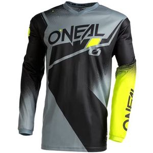 Oneal Element Racewear Motocross Jersey, zwart/grijs/neongeel., L
