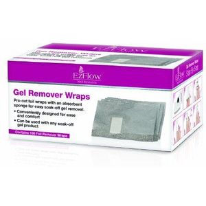 Ezflow Trugel Remover Foil Wraps (reinigingsdoekjes voor permanente nagellakverwijdering), 100 ct, 70 g