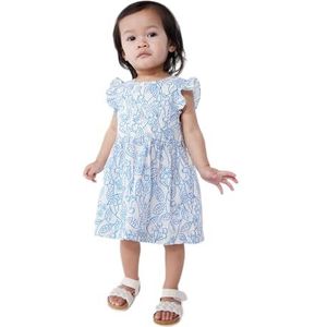 Petit Bateau Mouwloze jurk voor meisjes, Malvavisco/porselein, 3 Jaren