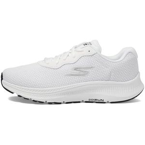 Skechers Dames GO Run CONSISTENT 2.0 Engaged, wit textiel/zwarte trim, 6.5 UK, Witte Textiel Zwarte Trim, 39.5 EU