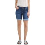 Jeansshort - Alexa Slim Fit - Blauw - Stretch Denim