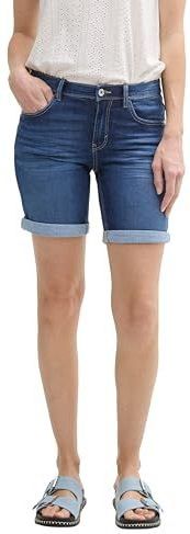 Jeansshort - Alexa Slim Fit - Blauw - Stretch Denim