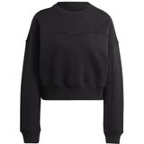 adidas - Lounge Sweatshirt - Zwart - Katoen en Polyester Fleece