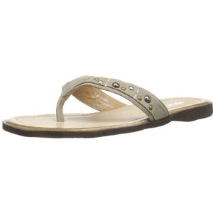 Hoopah by Andrea Conti 2617403 Teenslippers voor dames, grijs taupe 066, 36 EU