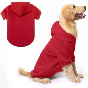 BINGPET Basic Hond Hoodie - Huisdier Sweatshirt Hond Hoody Hooded Pullover Jumpers Outfits voor Kleine Medium Grote Honden