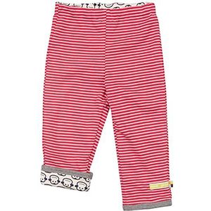 loud + proud Uniseks omkeerbare babybroek van biologisch katoen, GOTS-gecertificeerde broek, rood (tomato to), 50/56 cm