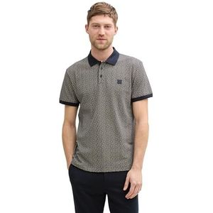 TOM TAILOR Poloshirt voor heren, 37265 - Navy Onregelmatig ontwerp, XXL