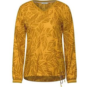 Cecil Dames B343547 blouseshirt, curry yellow, S, Curry Yellow, S