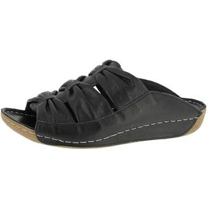 Andrea Conti Platte slippers voor dames, zwart, 36 EU