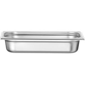 HENDI Gastronorm container, temperatuurbestendig van -40° tot 300°C, geschikt voor ovens, bain marie, koelkasten en vriezers, chafing dishes, 1,5L, GN 1/3, 325x176x(H)40mm, roestvast staal