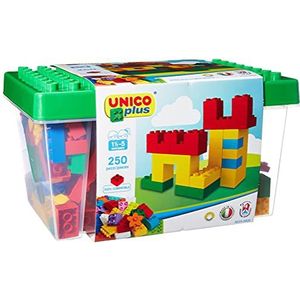 Unico Plus 8525 - doos met bouwstenen, 18 maanden - 5 Anni (250 delen)