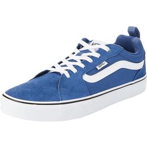 Vans Heren Filmore Sneaker, Suede/Canvas Blauw/Wit, 7 UK, Suede Canvas Blauw Wit, 40.5 EU