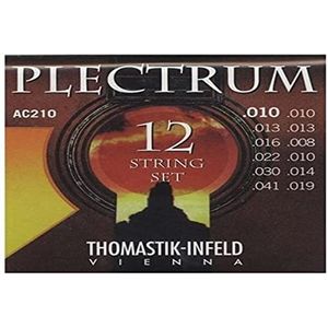 Thomastik 669367 snaren voor akoestische gitaar Plectrum Acoustic Series, set AC210 Extra Light 12-string nikkelvrij