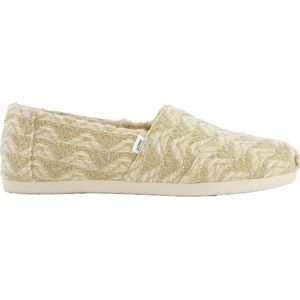 TOMS Alpargata Cloudbound instappers voor dames, Natuurlijk Multi Gezellig Wereldwijd Geweven Faux Fur, 42 EU