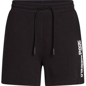 KLJ - Essential Logo Sweatshort - Zwart - 100% Biologisch Katoen
