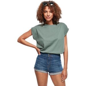 Urban Classics Dames Extended Shoulder Tee T-shirt, Paleleaf, XXL