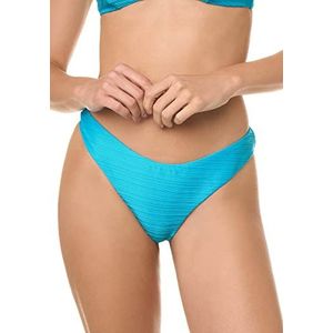 goldenpoint Bikini badpak voor dames, Braziliaans met V-snit, blauw, L