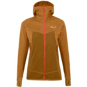 Salewa Puez Hybrid Sweatshirts voor dames, Golden Brown Melange, 50/44