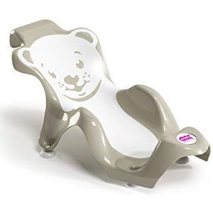 OKBaby Buddy Anti-Slip Ergonomic Baby Bath Support Seat, Taupe
