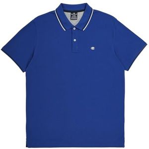 Champion Legacy Polo Gallery Light Cotton Piqué C-logo Polo, elektrisch blauw, XXL heren SS24, Blauw, XXL