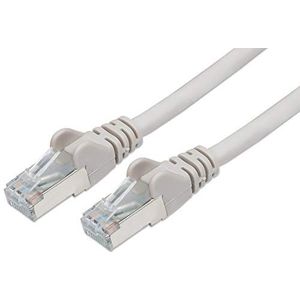 PremiumCord Netwerkkabel, ethernet, LAN en patchkabel, CAT5e, S/FTP pimf afscherming, snelle flexibele en robuuste RJ45-kabel, 1 Gbit/s, AWG 26/7, koperen kabel, 100% Cu, grijs, 2 m