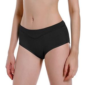 feiXIANG Women's Cycling Underwear Fietsonderbroek voor dames, korte fietsbroek met 4D gel gevoerd, ademende en sneldrogende fietsbroek,L,zwart