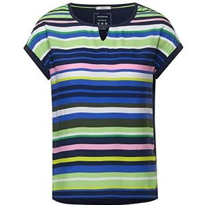 Cecil Dames B317843 Multicolor gestreept shirt, River Blue, M