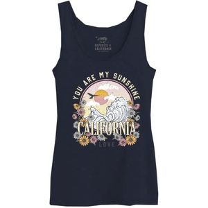 Republic Of California WOREPCZTK032 tanktop voor dames, marineblauw, maat S, Marine., S